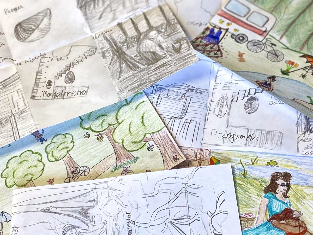 LizzieAnnePerez's tweet photo. 👉Great way to start the week! Culture sketches and vocabulary wordscapes always help a student remember &amp; recall information!🤔 #Recall #Curriculum #ShakeitUp #DrawIt #Culture #Piangua #Vocabulary #LaPrimavera @PickensHighGa @gadoeworldlang @ConservationOrg @colombia_travel https://t.co/6utNb3asCS