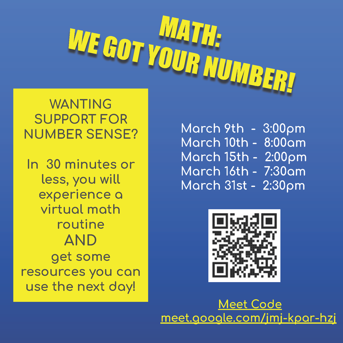 Mark your calendars for Math: We Got Your Number! This fun and quick PD will give you number sense supporting routines AND resources that can be used in your class! See you there!
<a href="/ABQschools/">Albuquerque Public Schools</a> #albuquerqueteachers
