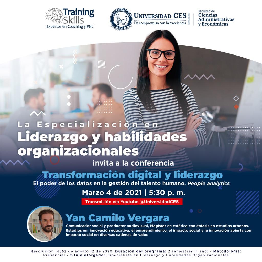 trainingskills_'s tweet photo. Conferencia: Transformación Digital y Liderazgo 📈📚📝
@UniversidadCES @trainingskills_ https://t.co/Q3j8MvYFjh