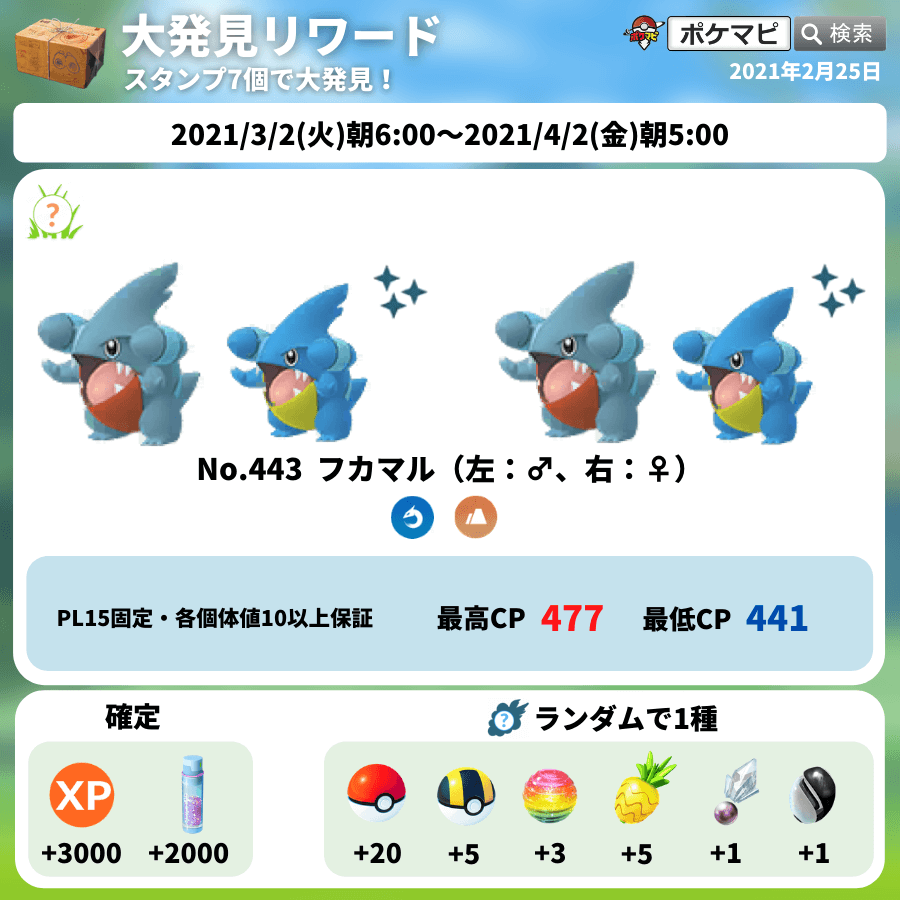 ポケモンgo攻略情報 ポケマピ على تويتر 21年3月のフィールドリサーチタスクとリワード一覧を更新しました 追加 でんきタイプ のポケモンを5匹捕まえる げんきのかたまり 1 下記リワードは削除しました ポケモンを捕まえるときにきのみ5個を使う の ポケモンgo攻略情報 ポケマピ على تويتر 21年3月のフィールドリサーチタスクとリワード一覧を更新しました 追加 でんきタイプ のポケモンを5匹捕まえる げんきのかたまり 1 下記リワードは削除しました ポケモンを捕まえるときにきのみ5個を使う の