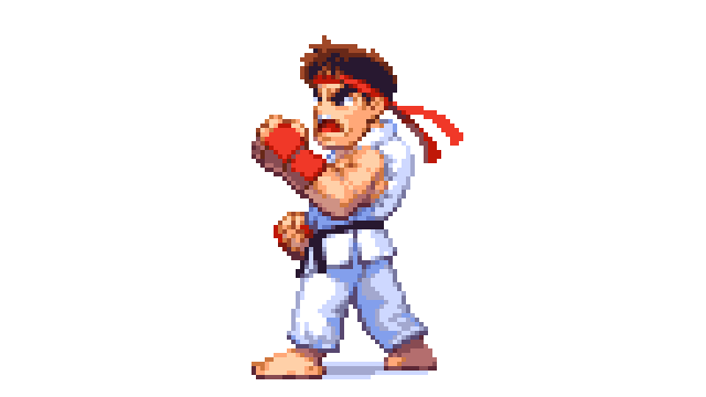 アーケード】ストリートファイターII リュウ #CAPCOM #ドット絵 #pixelart