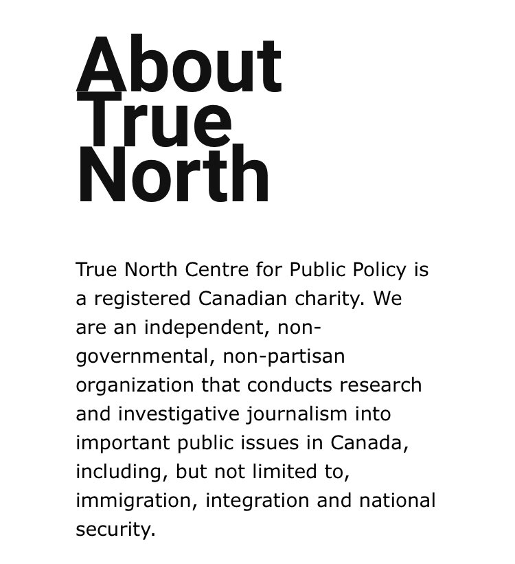 1.  #cdnmedia has a critically dangerous problem with RW propaganda & disinformation posing as “news”. Take “True North Centre” aka tnc. It’s a registered charity brought to you by  #PostMedia propagandists. These BS charities are ideal conduits for  #DarkMoney, disguising sources.