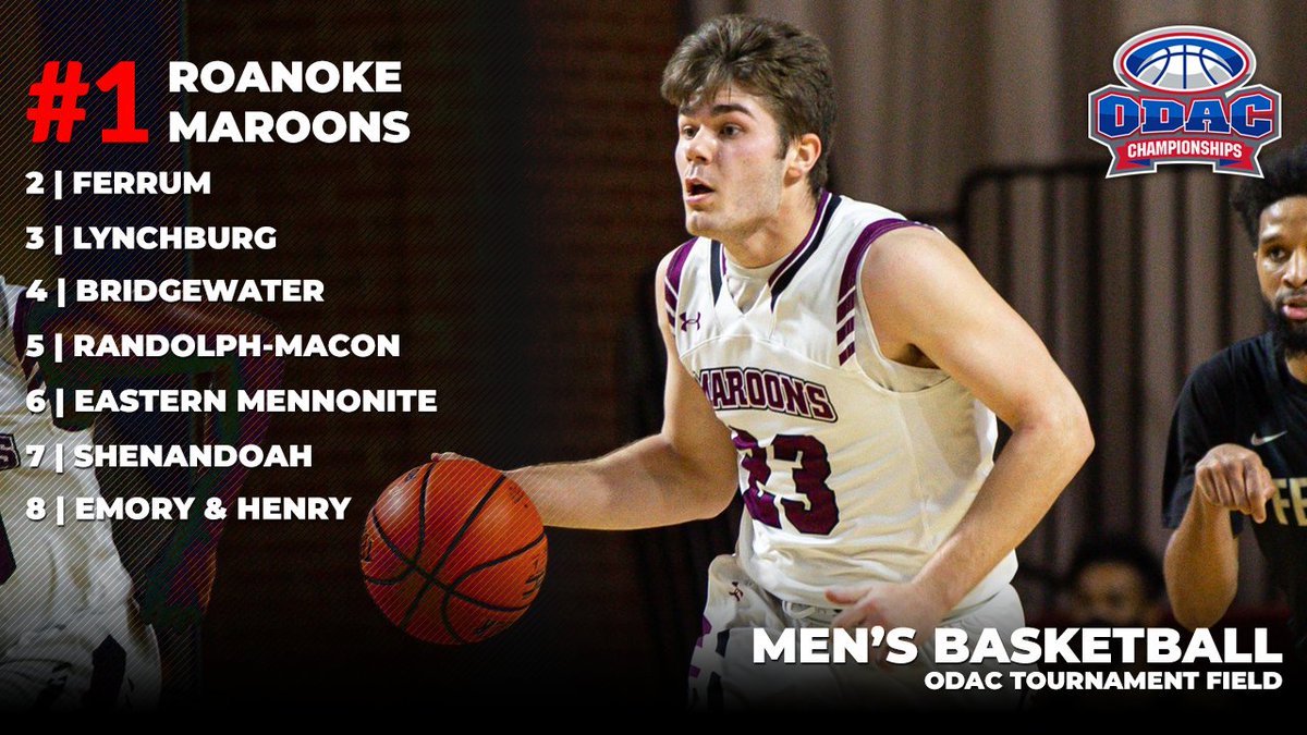 #ODAC Announces 8-Team MBB Tournament Field #d3h bit.ly/3r6ZjX5