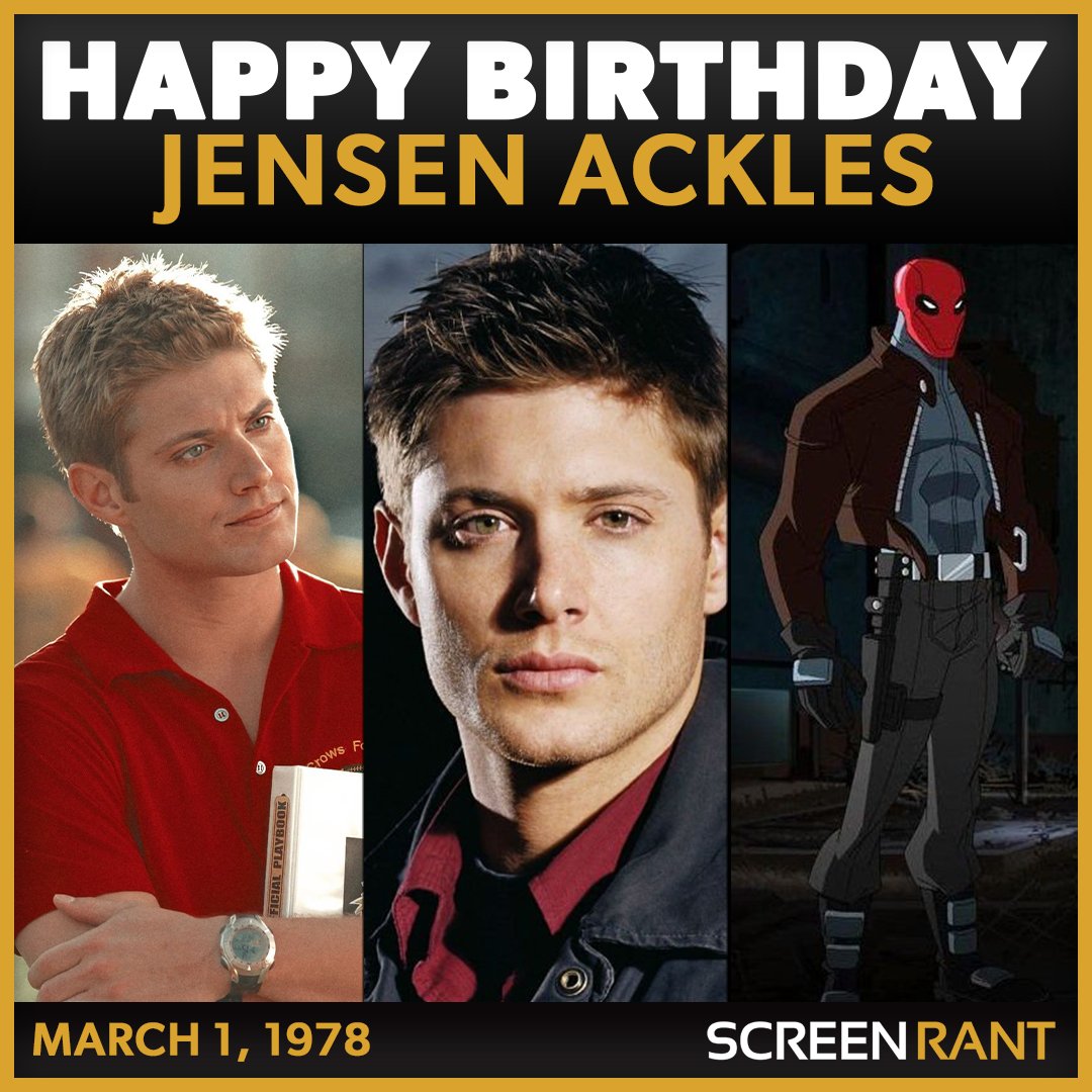 Happy Birthday, <a href="/JensenAckles/">Jensen Ackles</a>! Whether you know him as Dean Winchester, The Red Hood, Soldier Boy or his many other roles, Ackles has always been an entertaining presence on our screens! Share with us your favorite roles/moments.