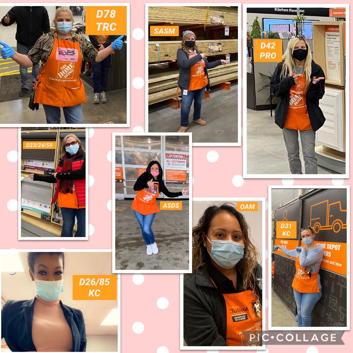 Day 1 Women in History Month: Week 1 is “Women of Home Depot”. I would like to introduce the women in leadership of 0965: Julissa, OPS ASM, Krystyne, SASM, DH’s Nina D78, Sue D31, Nora D23/24/59, Lisa D42, Danielle ASDS and Iesha D26/85. @@snezana_stajic @hdieshab @dmd62607