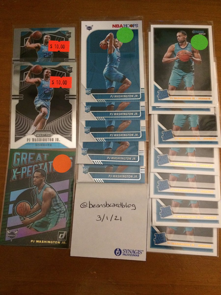 indycarcards's tweet photo. PJ Washington #rookie lot $35 delivered. RTs appreciated.
2 Prizm, 5 Hoops, 7 Donruss and a Donruss Great X-Pectations
#Hornets #collect #thehobby #basjetball cards. https://t.co/qhnn4rDgya
