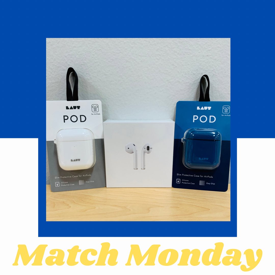 UCOtechstore's tweet photo. 🎉 Match Monday 🎉
When you purchase a pair of AirPods you receive a case for FREE! Now until Monday March 8th. https://t.co/nZGwXruS3w