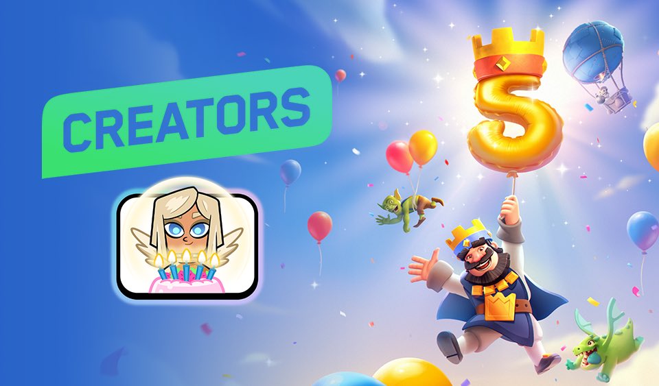 🎁 SORTE 10 EMOTES 🎁

🎊10 emotes del 5to. Aniversario de <a href="/ClashRoyaleES/">Clash Royale ES</a>🎊

Requisitos ✅

➡️ Seguir <a href="/Fonclais/">Fonclais 🇲🇽</a> 
➡️ FAV Y RT 
➡️ Comenta tu tag (#2V2UVCOY)