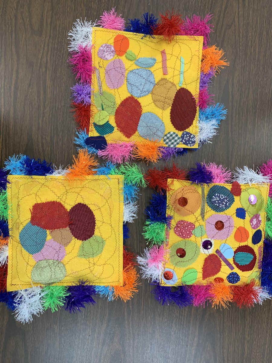 crod11218's tweet image. Our art teacher is amazing! She created sensory pillows out of my students fabric collages. 

#SheIsAGift
#SoTalented
#CreativeColleagueAndFriend
