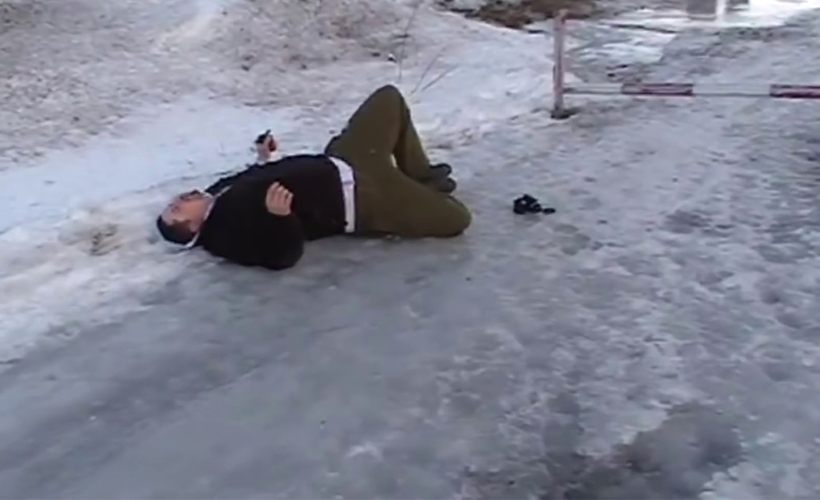 Reductress's tweet photo. Help! I Slipped on Ice and Prefer it Down Here! https://t.co/vv7seE3r99 https://t.co/PPP1Mc18L6