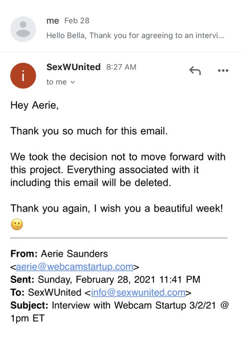 After sending over our questions, our interview with @bellafrenchCEO was cancelled. If you want to check<a href="/tag/blm"class="tags"><span>#blm</span></a>