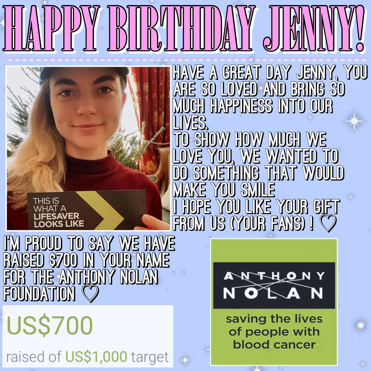 Thank you all so much for my Birthday wishes! I had the best day ever and special shout out to all the fans who organized and donated to this amazing charity! You are the greatest 🥰🎉❤️ @HighHizzie <a href="/sameperfectlive/">.</a> &amp; All!