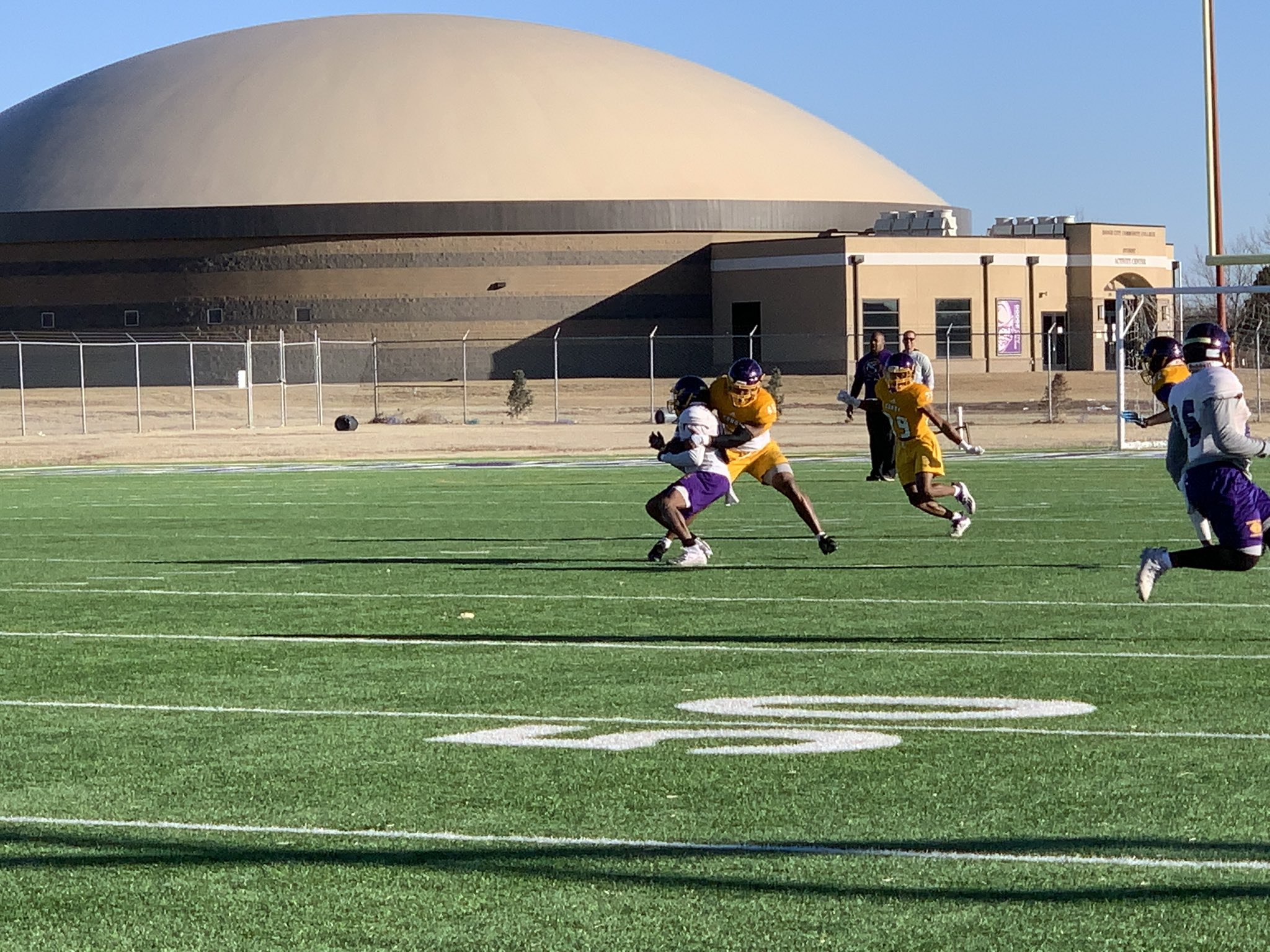 Sean Boston on Twitter "Dodge City CC football (GoConqsFB) first day
