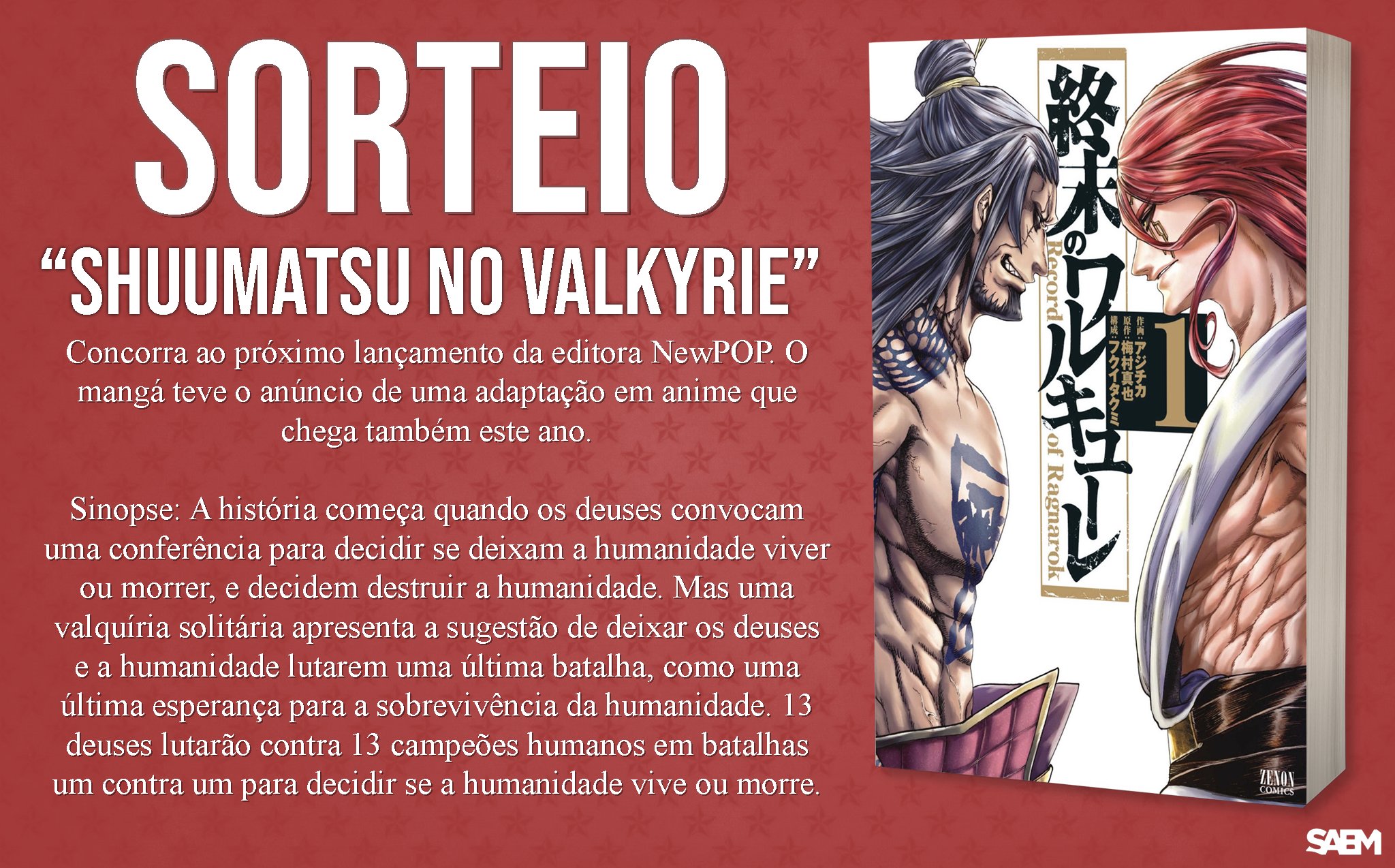 Divulgado novo visual para o anime Shuumatsu no Valkyrie e novos