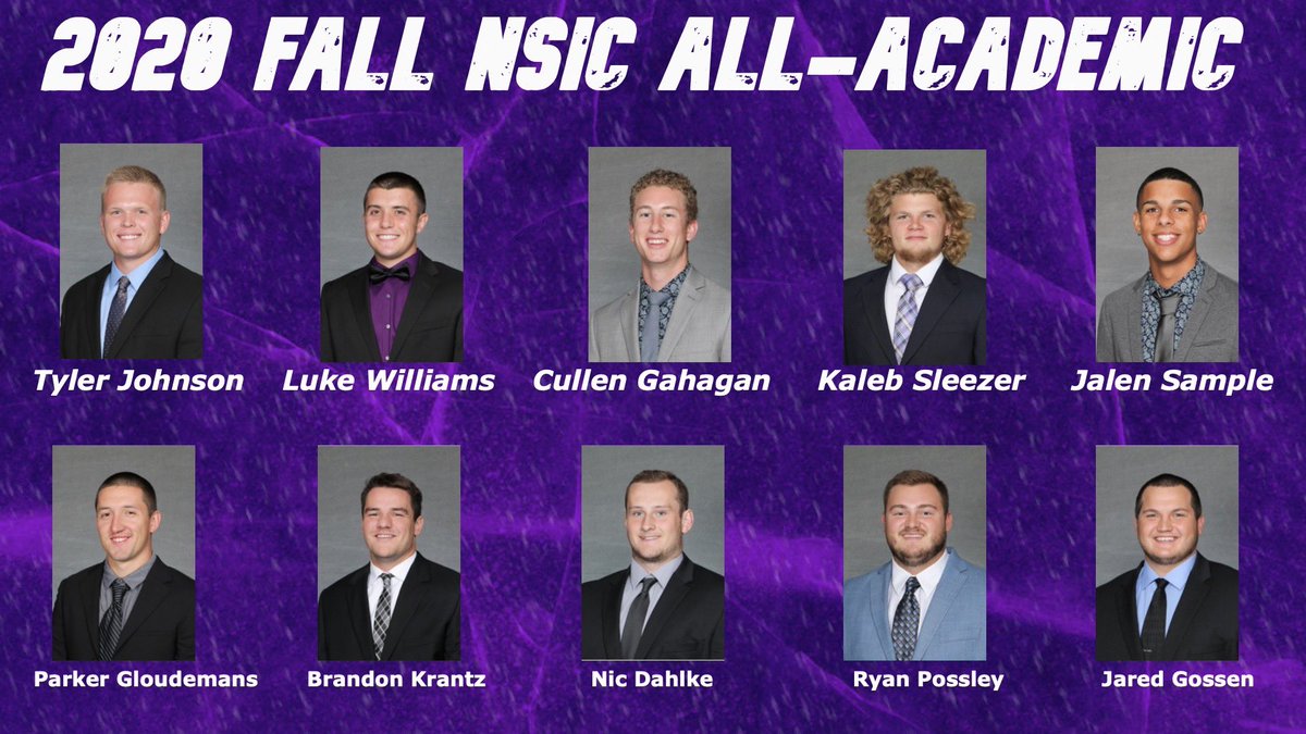 Maverick Football Scoop (@maverick_scoop) on Twitter photo Let’s get caught up with the current Mavericks who earned Fall of 2020 All-NSIC Academic Team Honors (3.2 Cumulative GPA)! <a href="/ty_johnson44/">Tyler</a> <a href="/luke26williams/">Luke Williams</a> <a href="/gahagan_11/">Cullen Gahagan</a> <a href="/kaleb_sleezer/">Kaleb Sleezer</a> <a href="/_FreeSample/">free samp</a> <a href="/PGloudemans14/">Parker Gloudemans</a> <a href="/BrandonKrantz56/">Brandon Krantz</a> <a href="/DahlkeNic/">Nic Dahlke</a> <a href="/possley05/">Ryan Possley</a> <a href="/GossenJared/">Jared Gossen</a>! #MakeTheJourney1-0! Let’s get caught up with the current Mavericks who earned Fall of 2020 All-NSIC Academic Team Honors (3.2 Cumulative GPA)! <a href="/ty_johnson44/">Tyler</a> <a href="/luke26williams/">Luke Williams</a> <a href="/gahagan_11/">Cullen Gahagan</a> <a href="/kaleb_sleezer/">Kaleb Sleezer</a> <a href="/_FreeSample/">free samp</a> <a href="/PGloudemans14/">Parker Gloudemans</a> <a href="/BrandonKrantz56/">Brandon Krantz</a> <a href="/DahlkeNic/">Nic Dahlke</a> <a href="/possley05/">Ryan Possley</a> <a href="/GossenJared/">Jared Gossen</a>! #MakeTheJourney1-0!