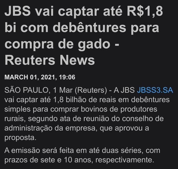 Nemtenta__'s tweet image. Mais uma captação monstro, que deve sair barata. Mais boi pra dentro e carne para os chineses! #JBSS3 #Meatmachine