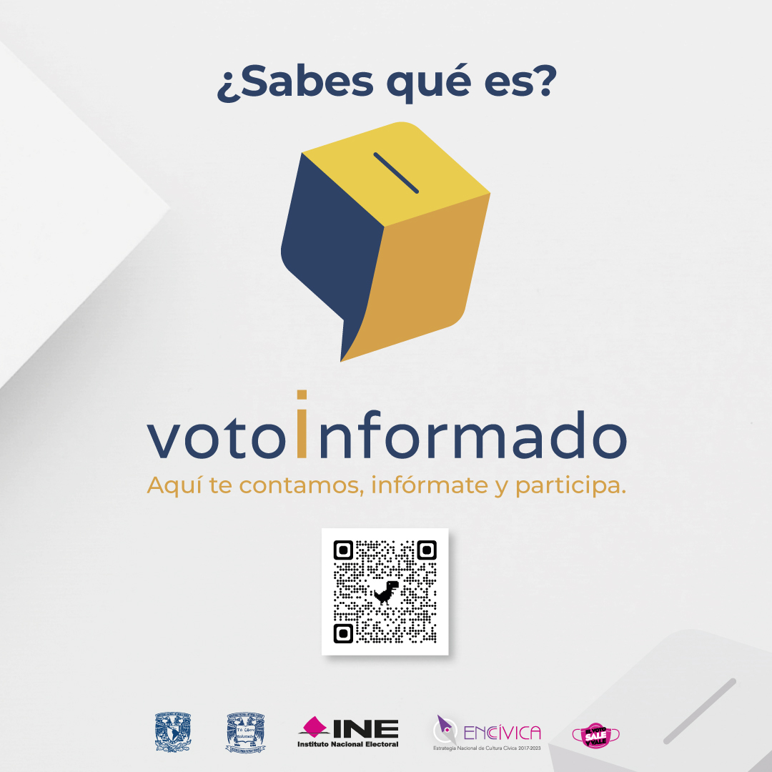 🙋🏽‍♂️💁🏾‍♀️ Te invitamos a conocer el proyecto #VotoInformado, una iniciativa del <a href="/INEMexico/">@INEMexico</a> y la <a href="/UNAM_FCPyS/">FCPyS-UNAM</a> que busca promover la participación informada en las elecciones y promover la #democracia en México. #Elecciones2021 #SíVoto2021 #ElVotoSaleYVale bit.ly/2N2Tco2
