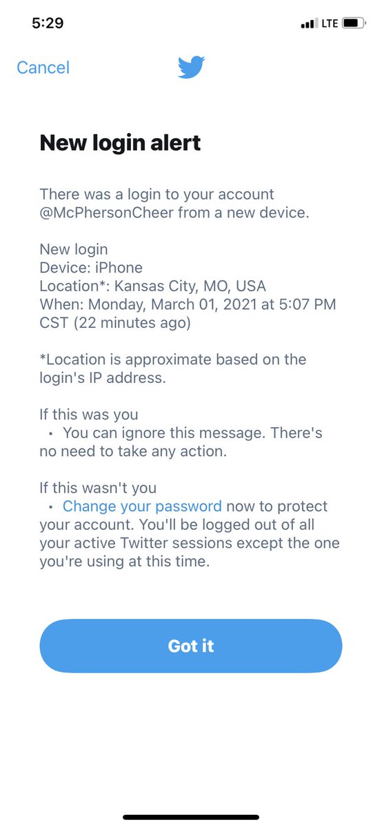 Just incase there are any issues with the account...