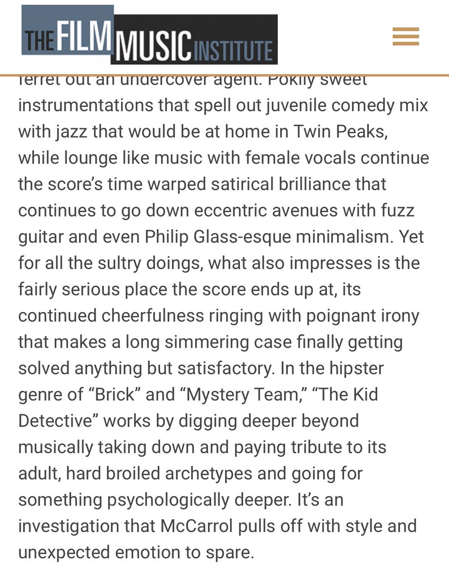 Thanks filmmusicinstitute.com for the review!