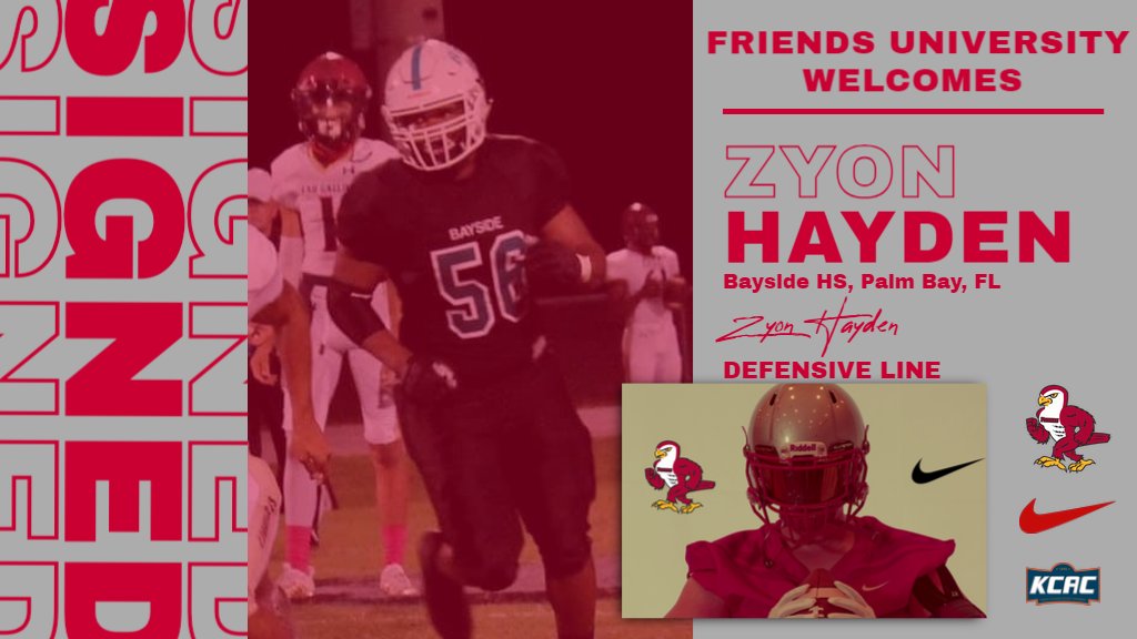 FalconsFU's tweet photo. @FriendsGridiron would like to welcome @Zyon_hayden56
from Bayside HS (Palm Bay, FL) to the '21 Falcon Family #RISEHigh21 https://t.co/TeYZq5nLBd