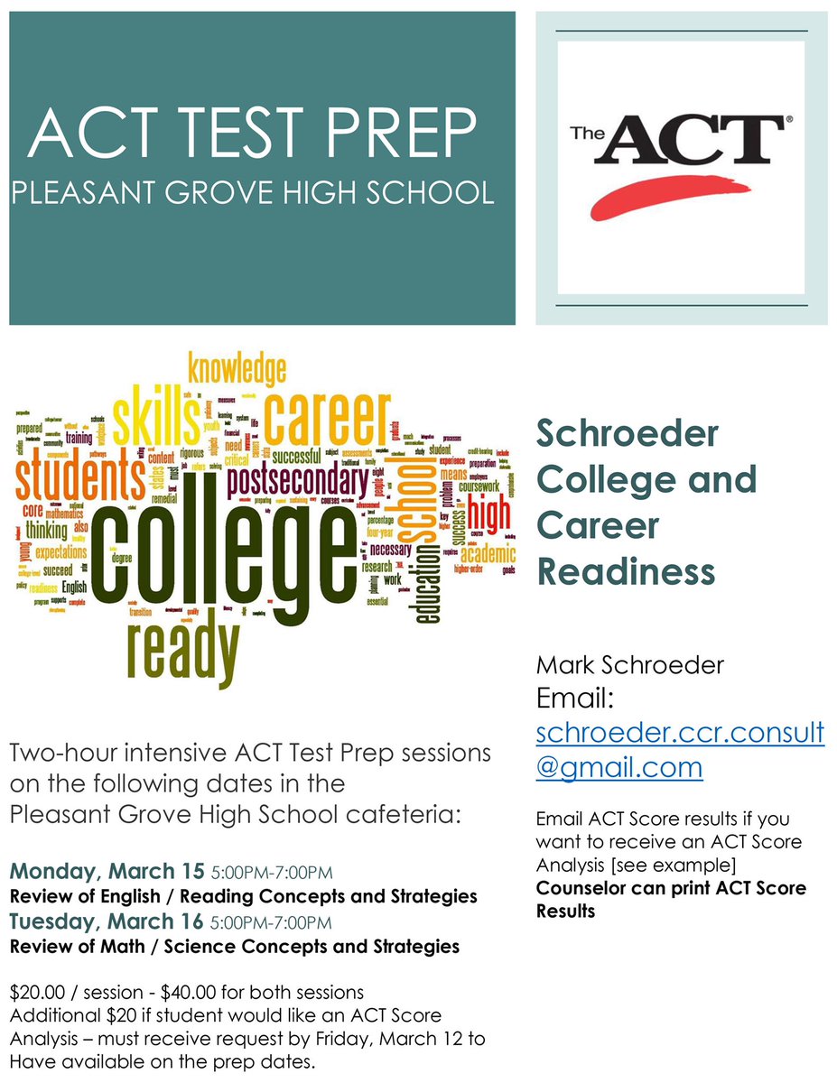 ACT TEST PREP INFORMATION ⬇️⬇️