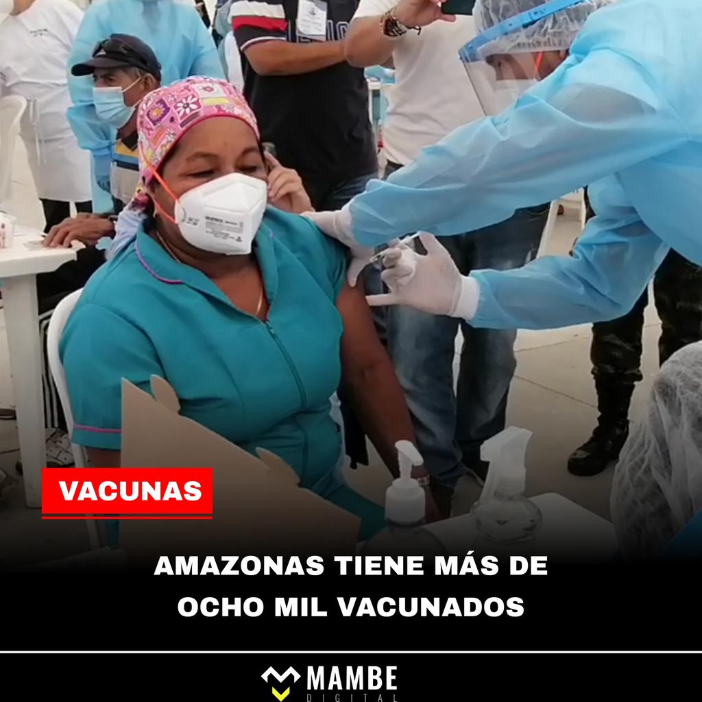 MambeDigital's tweet photo. El Plan masivo de vacunación en #Amazonas, avanza de forma rápida, a la fecha según @MinSaludCol hay vacunados contra el coronavirus 8.577 en el departamento. Esta semana, inició la 4 etapa de vacunación en los diferentes puntos a disposición de la ciudadanía para la inmunización https://t.co/HBfwwKSXao