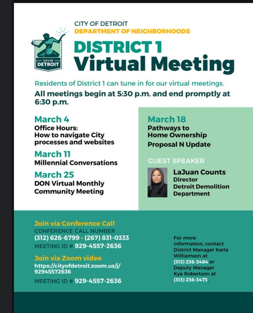 ‼️‼️#detroit #district1 #monthlymeetings #getinvolved  #virtualmeeting  #March #CityofDetroit 👇🏾👇🏾👇🏾👇🏾👇🏾👇🏾👇🏾👇🏾👇🏾👇🏾👇🏾👇🏾👇🏾👇🏾👇🏾👇🏾👇🏾👇🏾