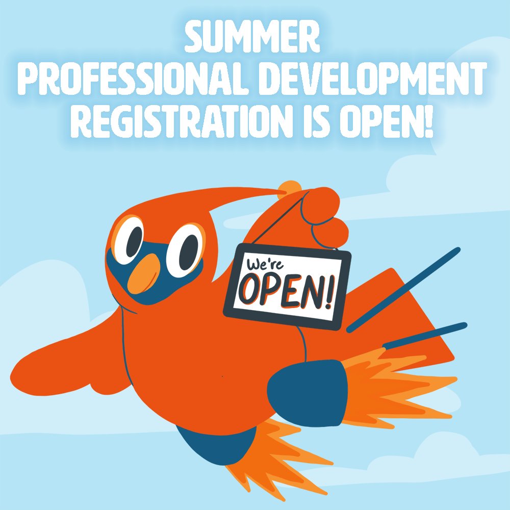 codeVirginia's tweet photo. Our free computer science professional development courses for current VA public school K-12 educators and other education professionals are open for registration! Get ready to collaborate with educators across VA and save a spot for this summer today: https://t.co/LJl6a3Ihew https://t.co/BaPGPgOFRZ