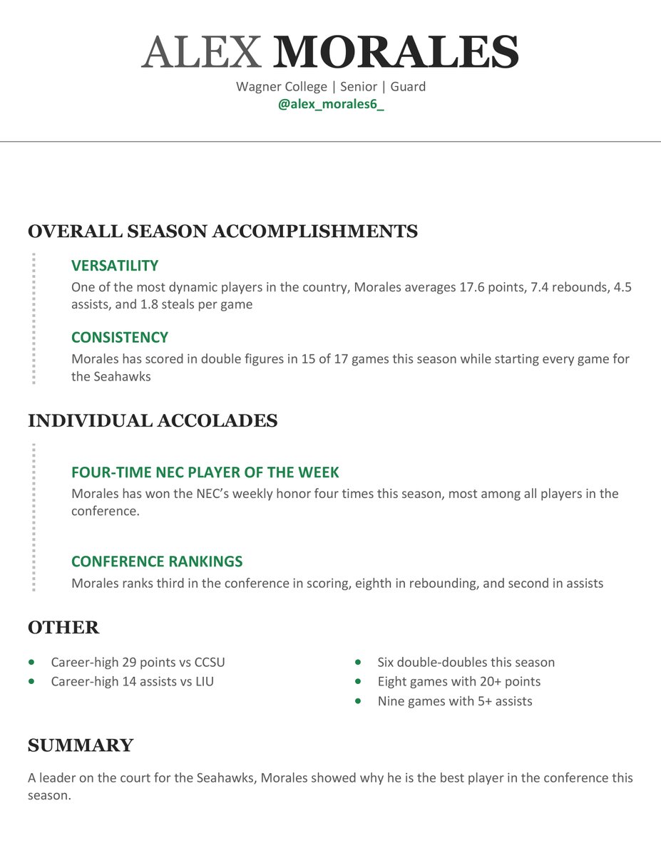 Wagner Men's Basketball tweet media
