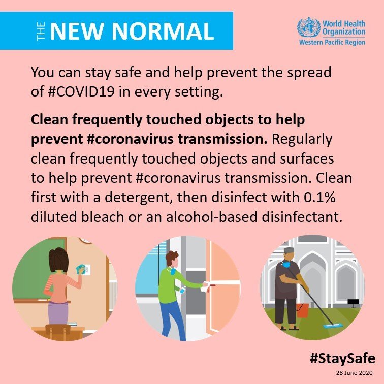 WHOWPRO's tweet photo. #COVID19 is still a threat in 2021.

Clean frequently touched objects to help prevent #coronavirus transmission.

#StaySafe
#COVID19 https://t.co/hwF5CiH8dw