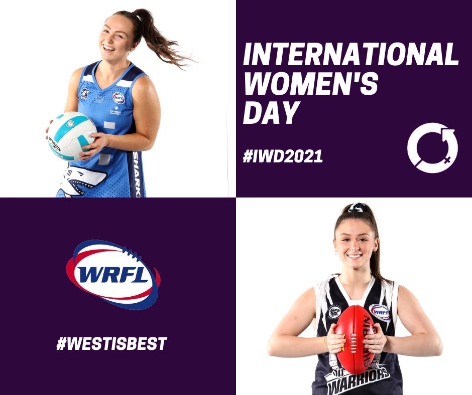 Yeah the gals 💜

Happy International Women's Day. More than 1000 women will play sport in the WRFL this season. 

#IWD2021