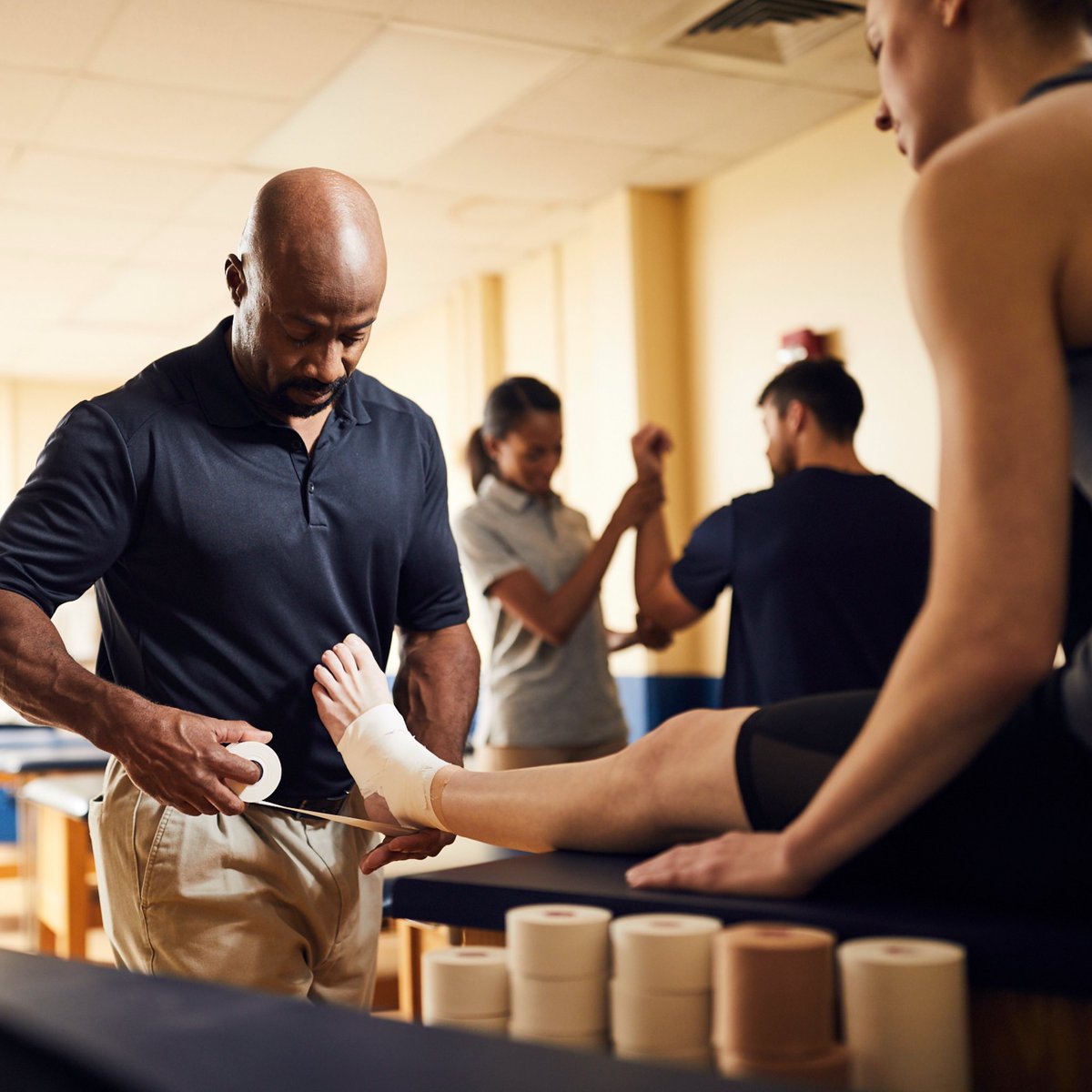 Introducing the newest addition to the Cramer tape family - AT Pro Premium Athletic Tape. 

AT Pro delivers strong and stable support for all of your taping needs while providing the best value in the premium tape category. 

Talk to your distributor and order a sample today!