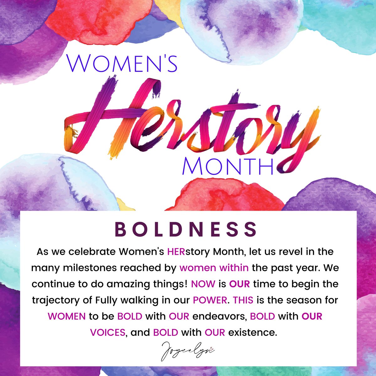 Desire_Truth_'s tweet photo. Happy Women's HERstory Month!

Let's start this month w/ being BOLD!

I Love Women's HERstory Month! I want EVERY woman to feel empowered.

Visit my website: https://t.co/ynqoWbZ3RT

This is the year to begin the YEARS of the woman!

#WomensHerstoryMonth #WomensHistoryMonth https://t.co/4VnE0he0QL