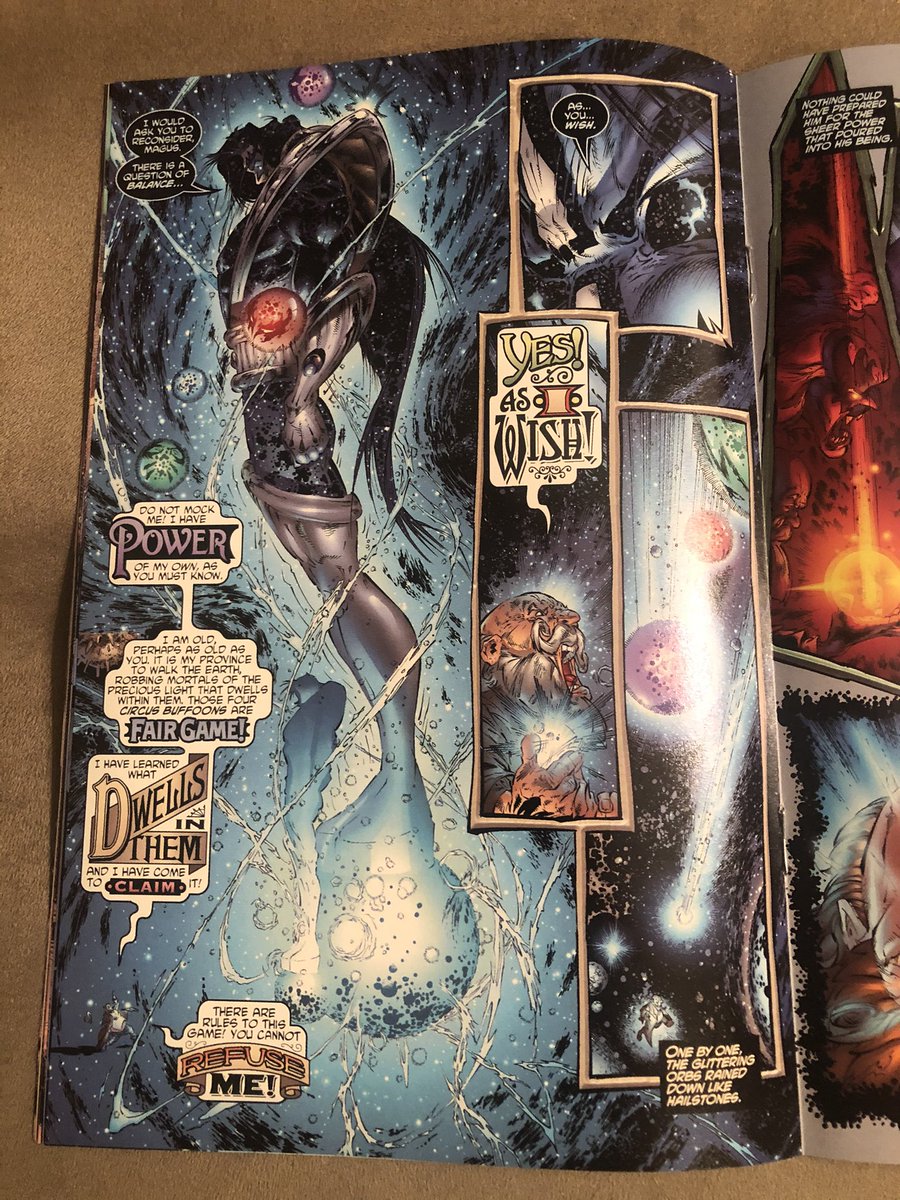 thecomicroom's tweet photo. And here is a rare shout out to the lettering. Look how creative and fun this style is. Circus inspired but I would love to see this used more. Hats off to Comicraft’s John Roshell. Great job. @Comicraft #JohnRoshell @Todd_McFarlane @kiss #comics https://t.co/GreIoQeE9z