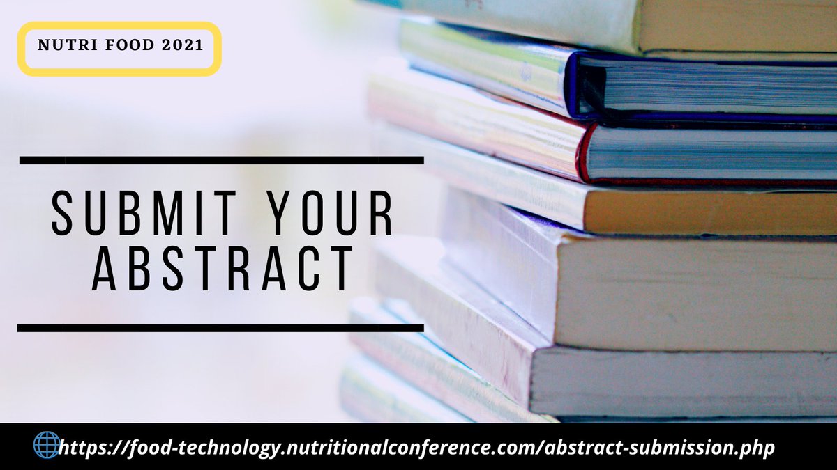 Hurry up!! Respected #Speakers Submit your #Abstracts now! <a href="/nutrifoodmeet/">NutrifoodCongress</a>
 #webinar #VirtualEvents #healthcare #nutrition #dietitian #diet #researcher #scholar #scientist #food #students #doctors