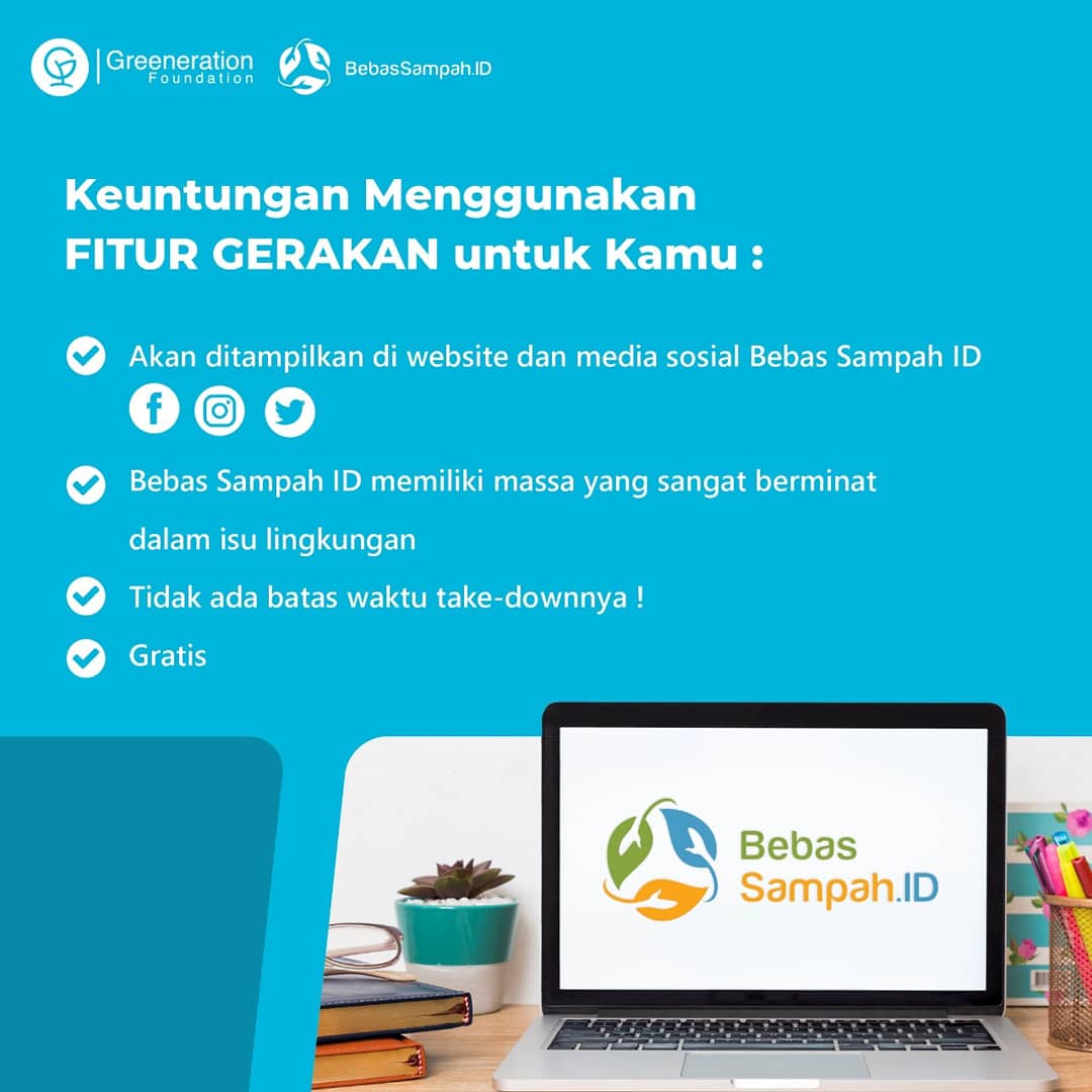 greenerationid's tweet image. #PROGRAMGF | Ingin Gerakanmu Disebarkan di Media Sosial @bebassampahid ? 

Apakah kamu sdg mencari peserta utk kegiatan lingkungan yg kamu inisiasi? @bebassampahid bisa menjadi platform yg tepat utk mempromosikan kegiatanmu! 

#BebasSampahID 
#indonesiabebassampah   
#ZeroWaste