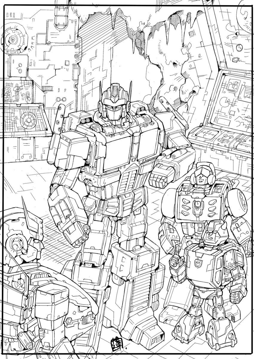 Line art complete! 