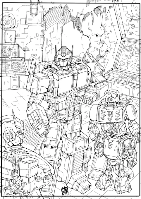 Line art complete! 