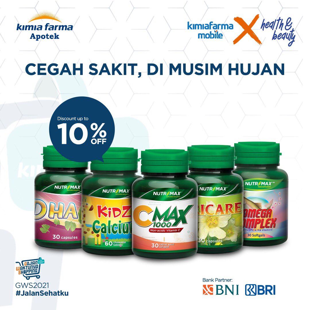 KaeF7Juanda's tweet photo. Pada musim hujan seperti ini, sistem kekebalan tubuh memang cenderung menurun sehingga rentan terserang sejumlah by penyakit.

Yuk cegah sakit di musim hujan dengan produk Nutrimax ! Wah pas banget diskonnya up to 10% di #GWS Aplikasi Kimia Farma Mobile nih! Yayyyy yuk checkout https://t.co/vhXono7fUG