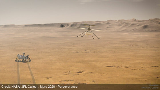 apod's tweet photo. Ingenuity: A Mini Helicopter Now on Mars: https://t.co/kZ4D9RWfNz by @NASA, JPL-Caltech, Mars 2020 Perseverance https://t.co/LOoYOuHOP4
