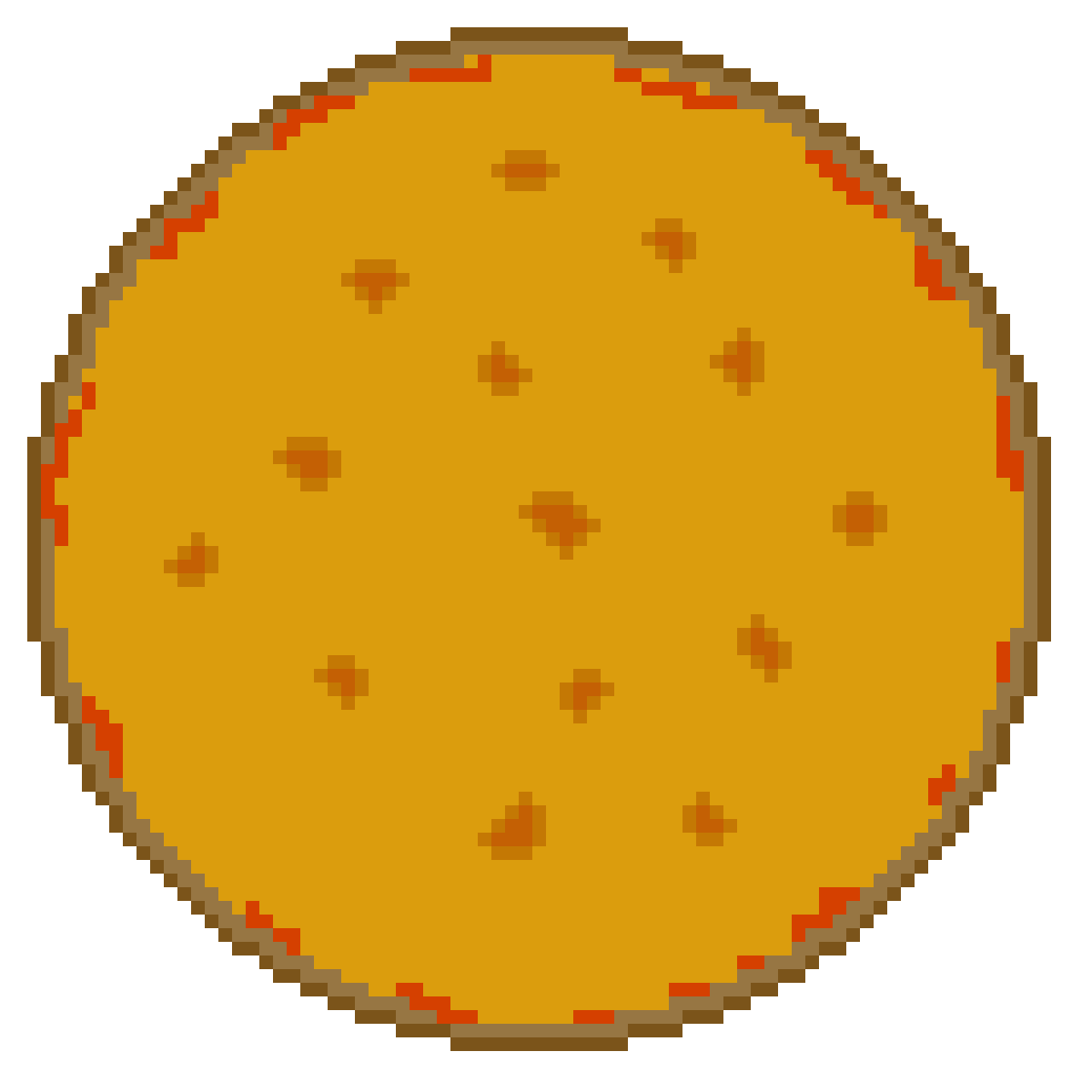 william24924's tweet photo. Here is my attempt at making a pixel art cheese pizza.

#gamedev #unity #indiegame #indiedev #indiegamedev #gamedesign #gameart #indiegames #gamedeveloper #art #gamer #pixelart #madewithunity https://t.co/eTF4JGKjqG