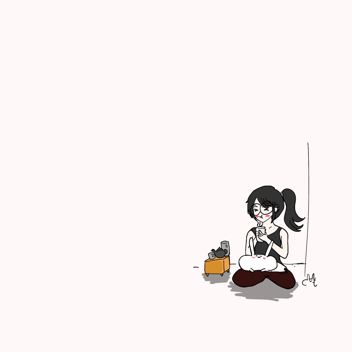 ToomWad's tweet photo. TEA TIME 
#tea #draw #drawing #うさぎ #描画 #วาด #วาดรูป #お茶 https://t.co/gAIFwPG1RP