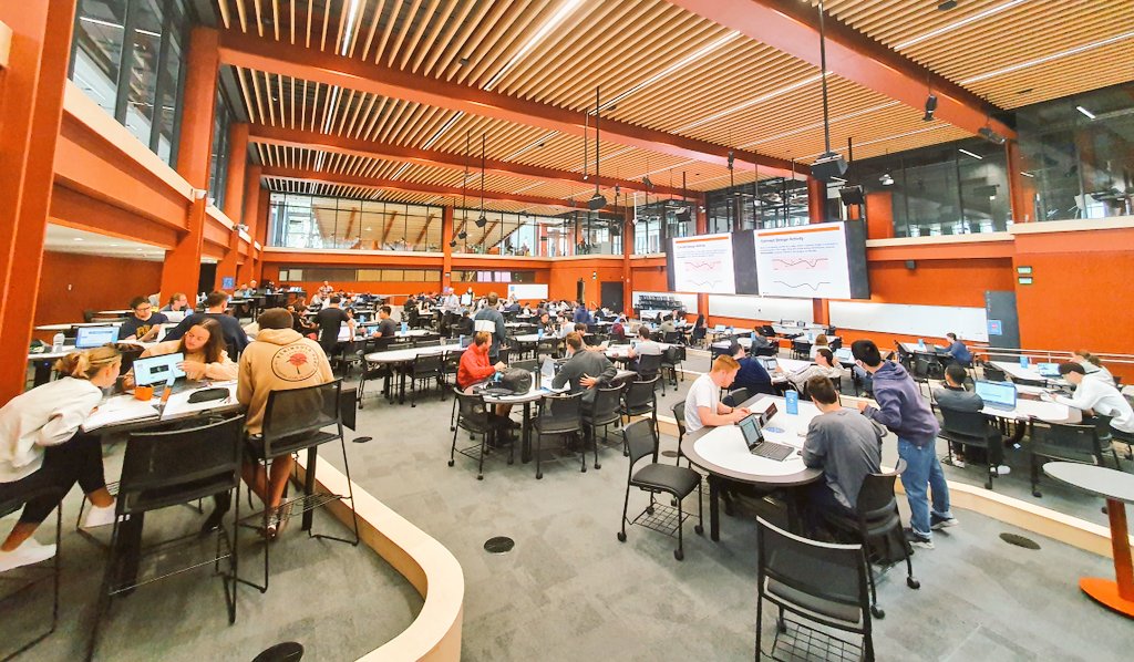 ccaprani's tweet photo. Students on campus, actively learning bridge concept design. Given the last 12 months this tugs at the heartstrings. Just wonderful @monashengineers @MonashStructEng https://t.co/yu31IcYe2I