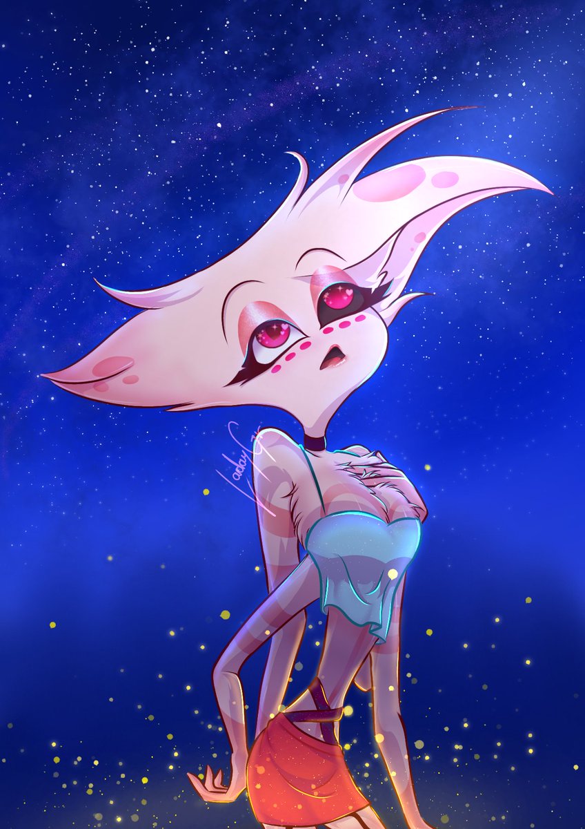 Pansito_Gr's tweet photo. Hice un dibujito del ángel dust, me tomó aproximadamente medio día ademas que es el primero que hago de él y realmente estoy satisfecha con el resultado :")
—Creadora del personaje: @VivziePop

#digitalart #mydrawing #angeldust #angeldustfanart #angeldusthazbinhotel #HazbinHotel https://t.co/irY2sW2j9o