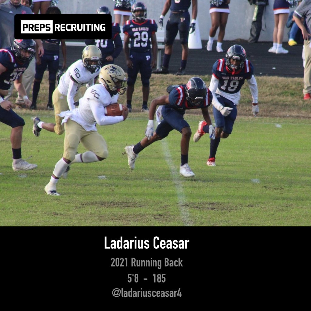 prepsrecruit's tweet photo. Ladarius Ceaser, 2021 Running Back
-
#prepsrecruiting #collegefootball #collegebaseball #collegebasketball #recruiter #recruiting #basketballecruiter #basketballrecruiting #footballrecruiter #footballrecruiting #ncsa #maxpreps #highschoolfootball #highschoolbasketball https://t.co/2TAJKDfWK4