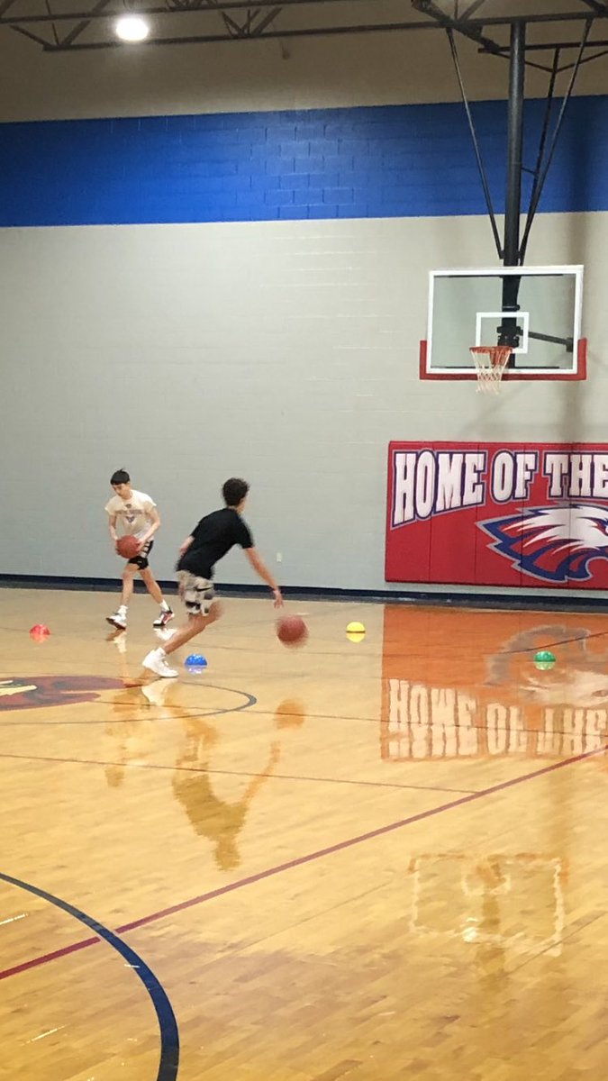 Season over, but loved walking into gym tonight to see sophomores Cason and Walker getting ready for next year. 🏀