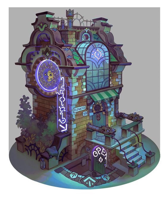 Fezachi's tweet photo. Modeled and rendered a 3D version of this gorgeous drawing by @sharoryy 🔮⚜️💜

left: Reference drawing
right: Model made in Blender

#blender #Blender3d #3dart #BlenderEevee https://t.co/uEds82o0c9
