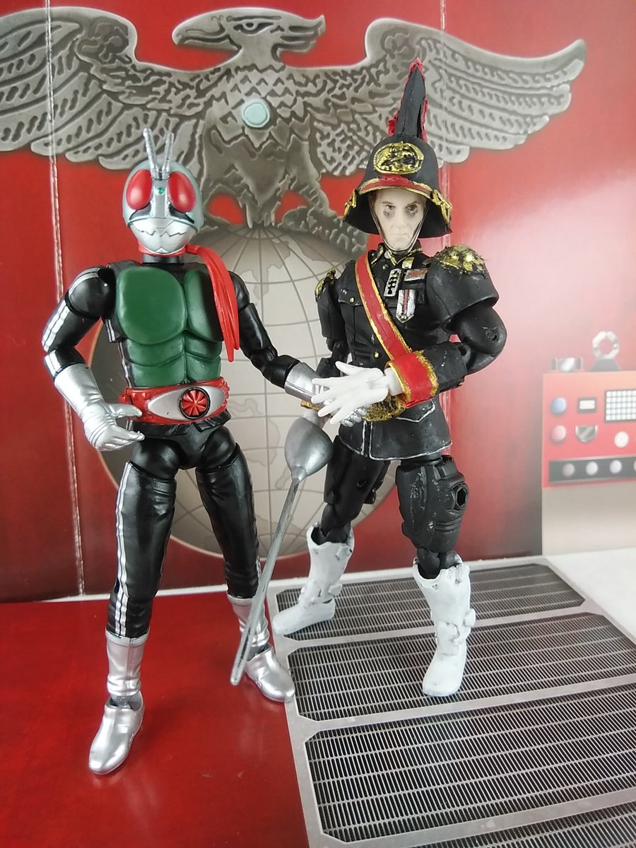 ブラック将軍の頭部は…3.75インチインディジョーンズ？ ヘルメット外