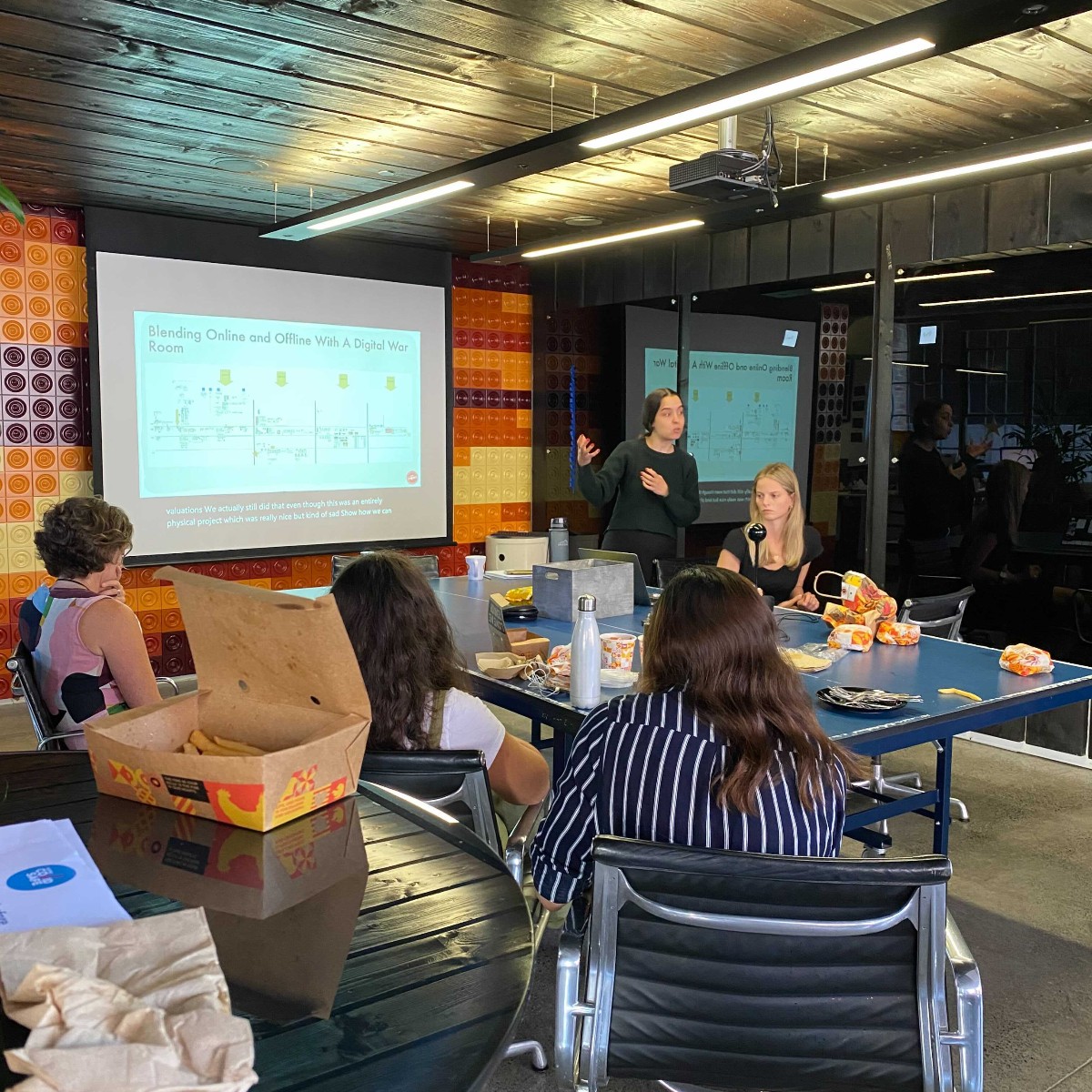 An insightful Lunch &amp; Learn from our sister agency How To Impact, who shared how their unfixed innovation process was used to redesign #Oporto's in-store menu. The session wasn't complete without the team testing out the final product! 🍗🍟

#Deepend #AgencyLife #Innovation