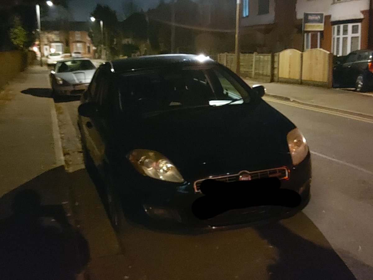 gmptraffic's tweet photo. Driver of this Fiat ignored a closure on the #M56. On meeting the officers dealing with a collision he rammed past a police car and made off. @NPASNorthWest were above and he was followed by #XTS8 XT28 #XT48 and detained. Now en-route to custody. Vehicle #seized. @nwmwaypolice https://t.co/nrgeXzw0VJ